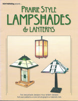 1996 Vintage Prairie Style Lampshades and Lanterns Stained Glass Pattern Book - Full size lamp patterns!