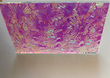 Clear CBS Rainbow Pink Purple Florentine 90 COE Dichroic Glass - Beautiful!