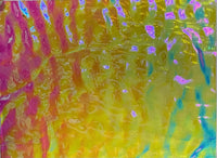 Clear Rainbow #2 Bullseye Ripple 90 COE Dichroic Glasses
