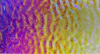 Clear Rainbow #2 Bullseye Ripple 90 COE Dichroic Glasses