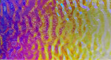 Clear Rainbow #2 Bullseye Ripple 90 COE Dichroic Glasses