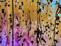 CBS Mardi Gras #4200 Rainbow #2 Frit Stringers 90 COE Dichroic Glass (Coating reversed)