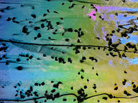 CBS Mardi Gras #4200 Rainbow #2 Frit Stringers 90 COE Dichroic Glass (Coating reversed)