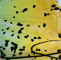 CBS Mardi Gras #4200 Rainbow #2 Frit Stringers 90 COE Dichroic Glass (Coating reversed)