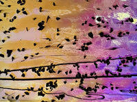 CBS Mardi Gras #4200 Rainbow #2 Frit Stringers 90 COE Dichroic Glass (Coating reversed)