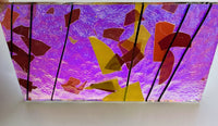 X-Large CBS Specialty 3x5 Autumn Fracture #4111 Blue Gold 90 COE Dichroic Glass - 2 sizes!