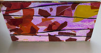 X-Large CBS Specialty 3x5 Autumn Fracture #4111 Blue Gold 90 COE Dichroic Glass - 2 sizes!