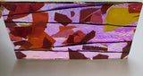 X-Large CBS Specialty 3x5 Autumn Fracture #4111 Blue Gold 90 COE Dichroic Glass - 2 sizes!