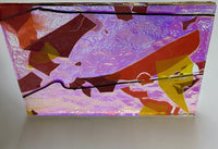 X-Large CBS Specialty 3x5 Autumn Fracture #4111 Blue Gold 90 COE Dichroic Glass - 2 sizes!