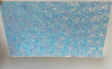 Thin Clear CBS Salmon Florentine 90 COE Dichroic Glass - 5 sizes available!