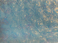 Thin Clear CBS Salmon Florentine 90 COE Dichroic Glass - 5 sizes available!