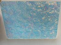 Thin Clear CBS Salmon Florentine 90 COE Dichroic Glass - 5 sizes available!