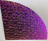 Quarter (1/4) sheet - CBS 3mm Black 90 COE Green Magenta Florentine Dichroic Glass