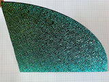 Quarter (1/4) sheet - CBS Black 90 COE Dew Drop Blue Gold Dichroic Glass