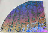 CBS Mardi Gras 1/4 sheet #4200 Rainbow #2 Frit Stringers 90 COE Dichroic Glass (Coating reversed)