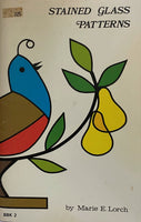 Vintage 70's 'Little Book' Stained Glass Pattern Books