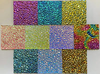 Reserved listing - 2x2 Dew Drop Dichroic Assortment - 10 pcs