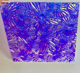 Clear CBS Cyan Copper 'Florentine' 90 COE Dichroic Glass - 5 sizes available!