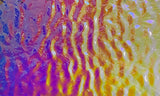 Clear Rainbow #2 Bullseye Ripple 90 COE Dichroic Glasses