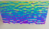 Clear Rainbow #2 Bullseye Ripple 90 COE Dichroic Glasses