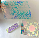 Thin One (1) Ounce 90 COE Patterned Dichroic Glass Assortment