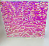 Clear CBS Magenta Green 'Stream X' 90 COE Dichroic Glass - 5 sizes available!