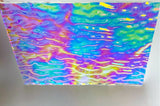CBS Clear Green Magenta Fusion Ripple 90 COE Dichroic Glass - 3 sizes available!