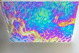 CBS Clear Green Magenta Fusion Ripple 90 COE Dichroic Glass - 3 sizes available!
