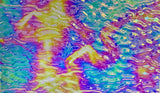 CBS Clear Green Magenta Fusion Ripple 90 COE Dichroic Glass - 3 sizes available!
