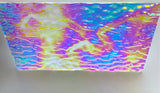 CBS Clear Green Magenta Fusion Ripple 90 COE Dichroic Glass - 3 sizes available!