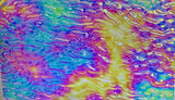CBS Clear Green Magenta Fusion Ripple 90 COE Dichroic Glass - 3 sizes available!