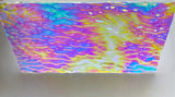 CBS Clear Green Magenta Fusion Ripple 90 COE Dichroic Glass - 3 sizes available!