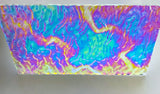 CBS Clear Green Magenta Fusion Ripple 90 COE Dichroic Glass - 3 sizes available!