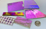 CBS Thin Crinklized 90 COE Dichroic Glass Assortment- Sweet!