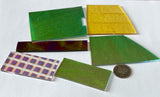 CBS Thin Crinklized 90 COE Dichroic Glass Assortment- Sweet!
