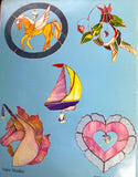 1996 Crystal Catchers Stained Glass Pattern Book OOP - Great suncatcher patterns!