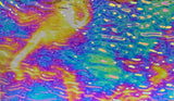 CBS Clear Green Magenta Fusion Ripple 90 COE Dichroic Glass - 3 sizes available!
