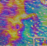 CBS Clear Green Magenta Fusion Ripple 90 COE Dichroic Glass - 3 sizes available!