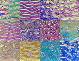 Twelve 1x1 Clear 90 COE Dichroic Sampler Mix Glass Assortment (Lot B)