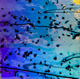 CBS Mardi Gras #4200 Rainbow #2 Frit Stringers 90 COE Dichroic Glass (Coating reversed)