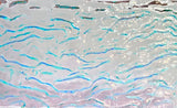 CBS Clear Candy Apple Red CAR 'Granite Ripple' 90 COE Dichroic Glass - 5 sizes available!