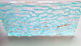 CBS Clear Candy Apple Red CAR 'Granite Ripple' 90 COE Dichroic Glass - 5 sizes available!