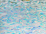 CBS Clear Candy Apple Red CAR 'Granite Ripple' 90 COE Dichroic Glass - 5 sizes available!