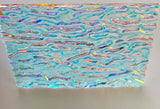 CBS Clear Candy Apple Red CAR 'Granite Ripple' 90 COE Dichroic Glass - 5 sizes available!