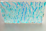 CBS Clear Candy Apple Red CAR 'Granite Ripple' 90 COE Dichroic Glass - 5 sizes available!