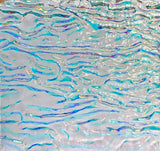 CBS Clear Candy Apple Red CAR 'Granite Ripple' 90 COE Dichroic Glass - 5 sizes available!