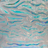 CBS Clear Candy Apple Red CAR 'Granite Ripple' 90 COE Dichroic Glass - 5 sizes available!