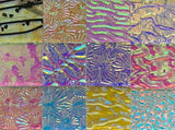 Twelve 1x1 Clear 90 COE Dichroic Sampler Mix Glass Assortment (Lot EE)