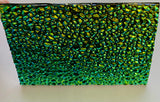 Black CBS Cyan Copper 'Dew Drop' 90 COE Dichroic Glass - 5 sizes available!