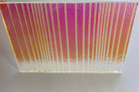 Thin Clear CBS Accordion 90 COE Dichroic Glass - 5 sizes available!